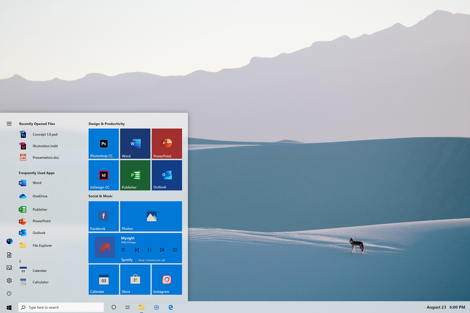 Windows 10 19h1 start menu concept looks better than the real deal 524427 5