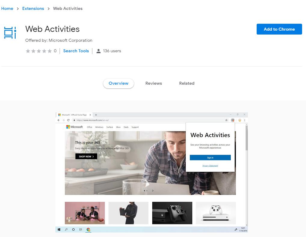 Microsoft officially brings windows 10 timeline to google chrome 525005 2