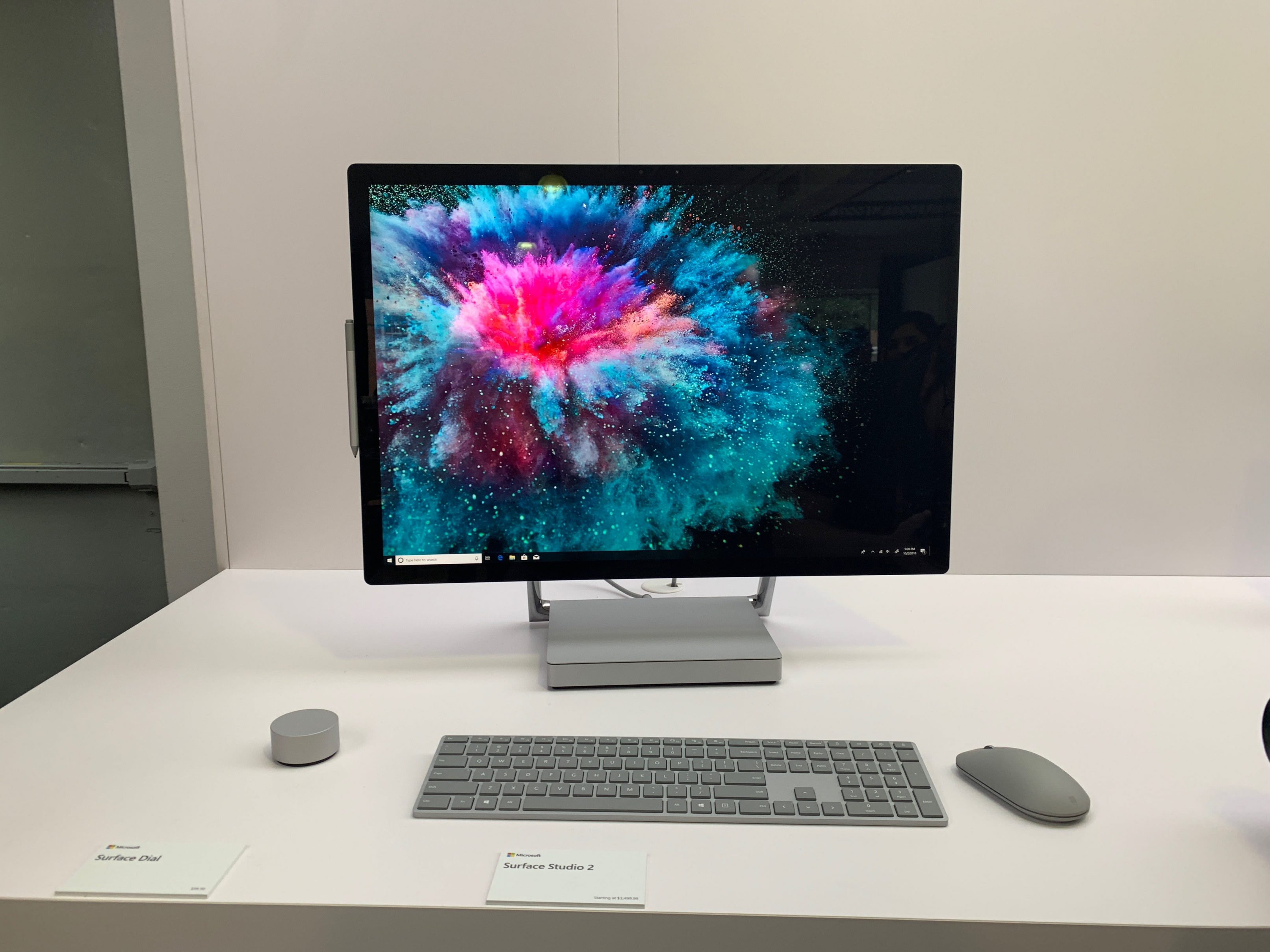 Display of surface studio 2