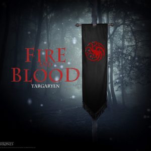 Fire and blood wallpaper