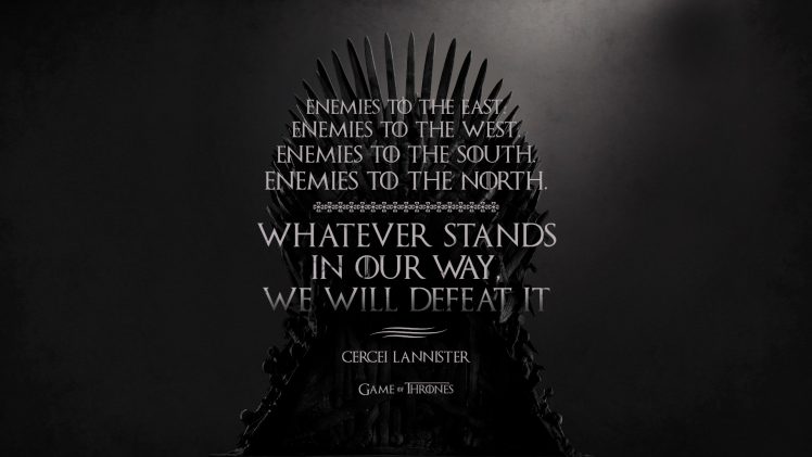 Game of thrones quotes wallpaper