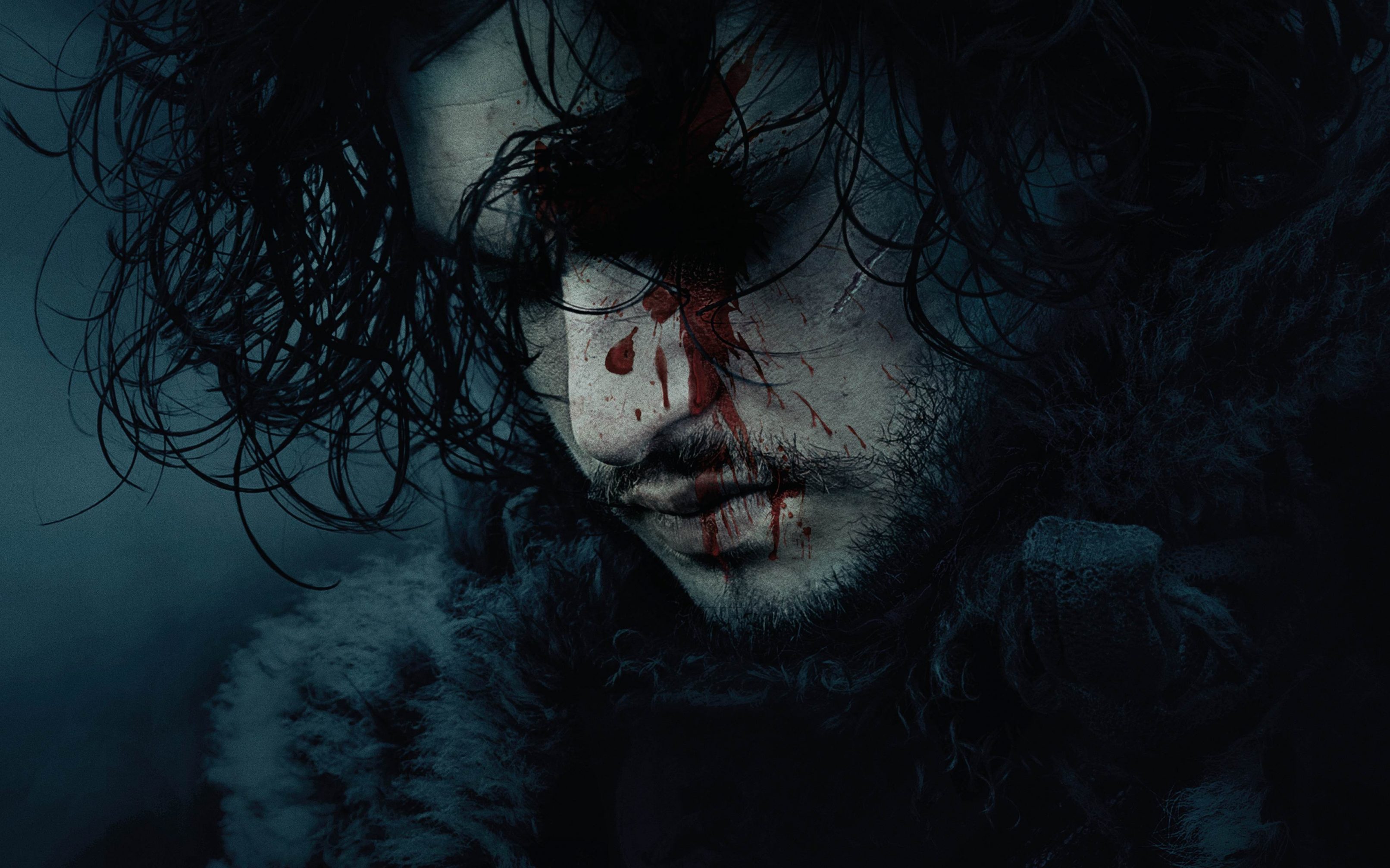Jon snow dead blood wallpaper