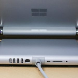 The back of surface studio 2 ports