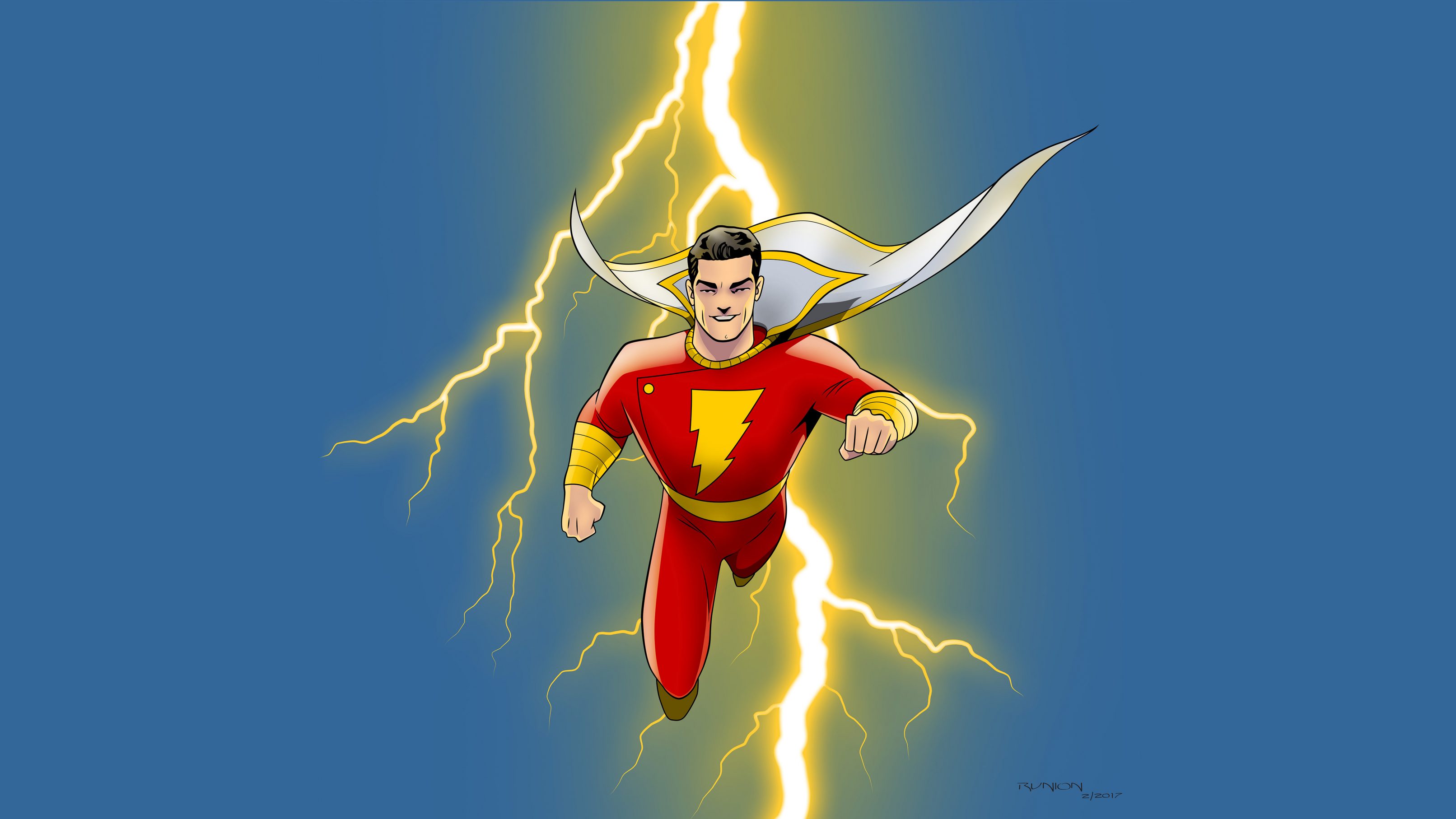 5k shazam captain marvel background