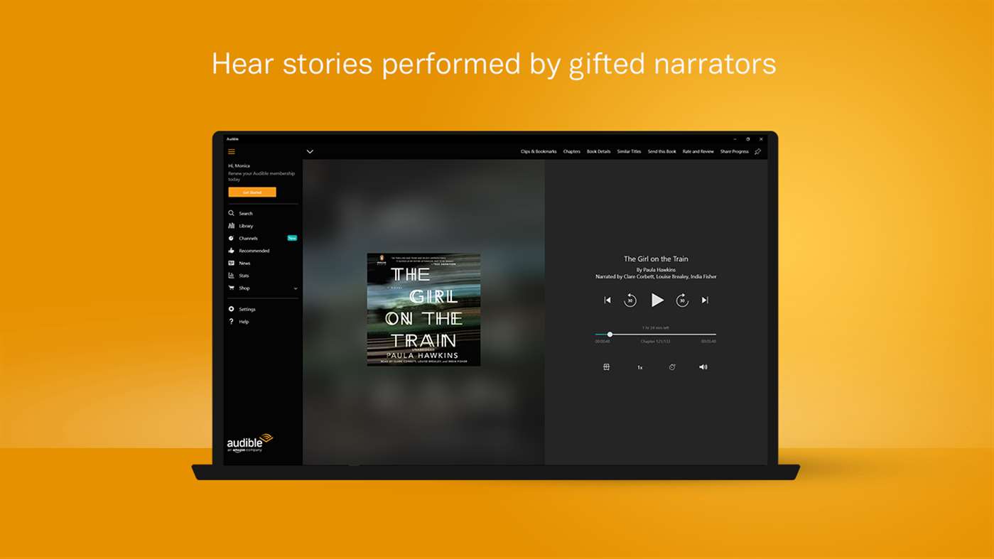 Hear stories audible