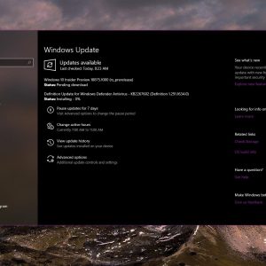 Microsoft releases windows 10 20h1 preview build 18875 525636 2
