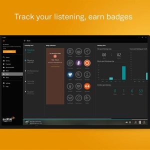 Track listening badges