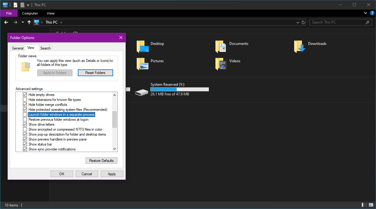 Windows 10 Version 1903 Launches File Explorer Windows in ...