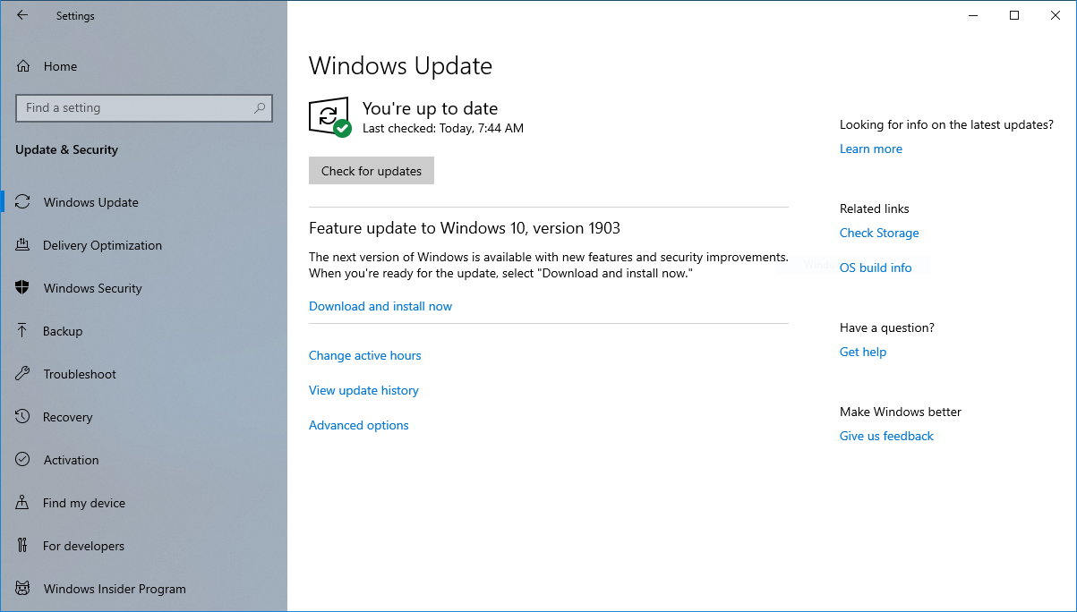 How to download windows 10 may 2019 update from windows update 526110 2