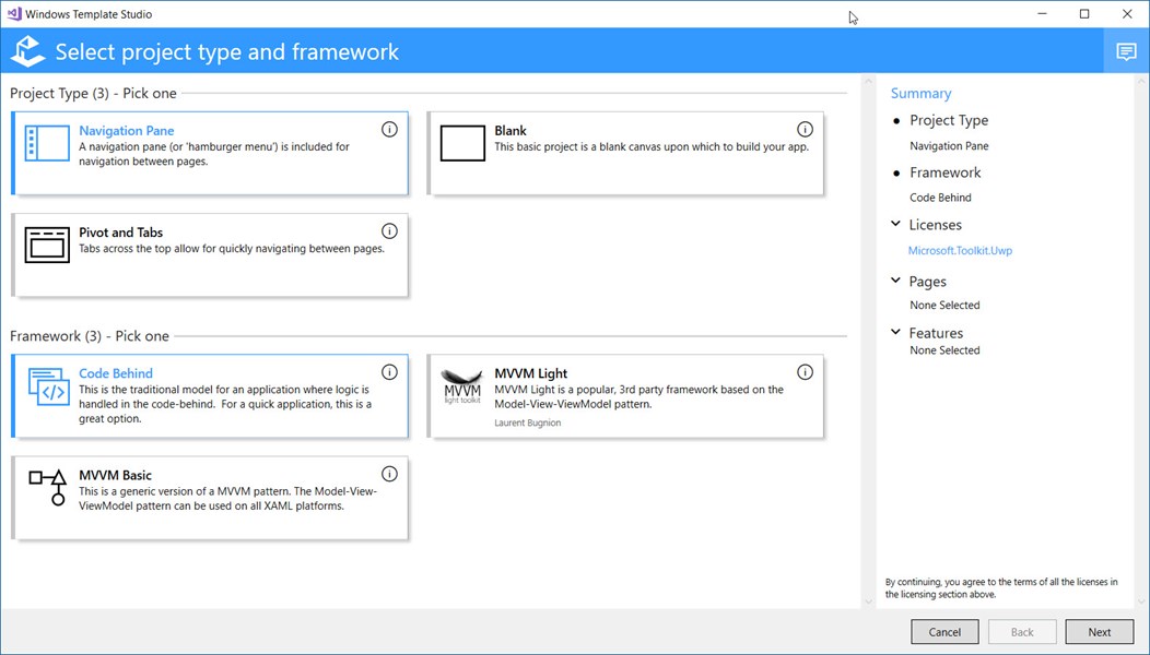 Project work and framework