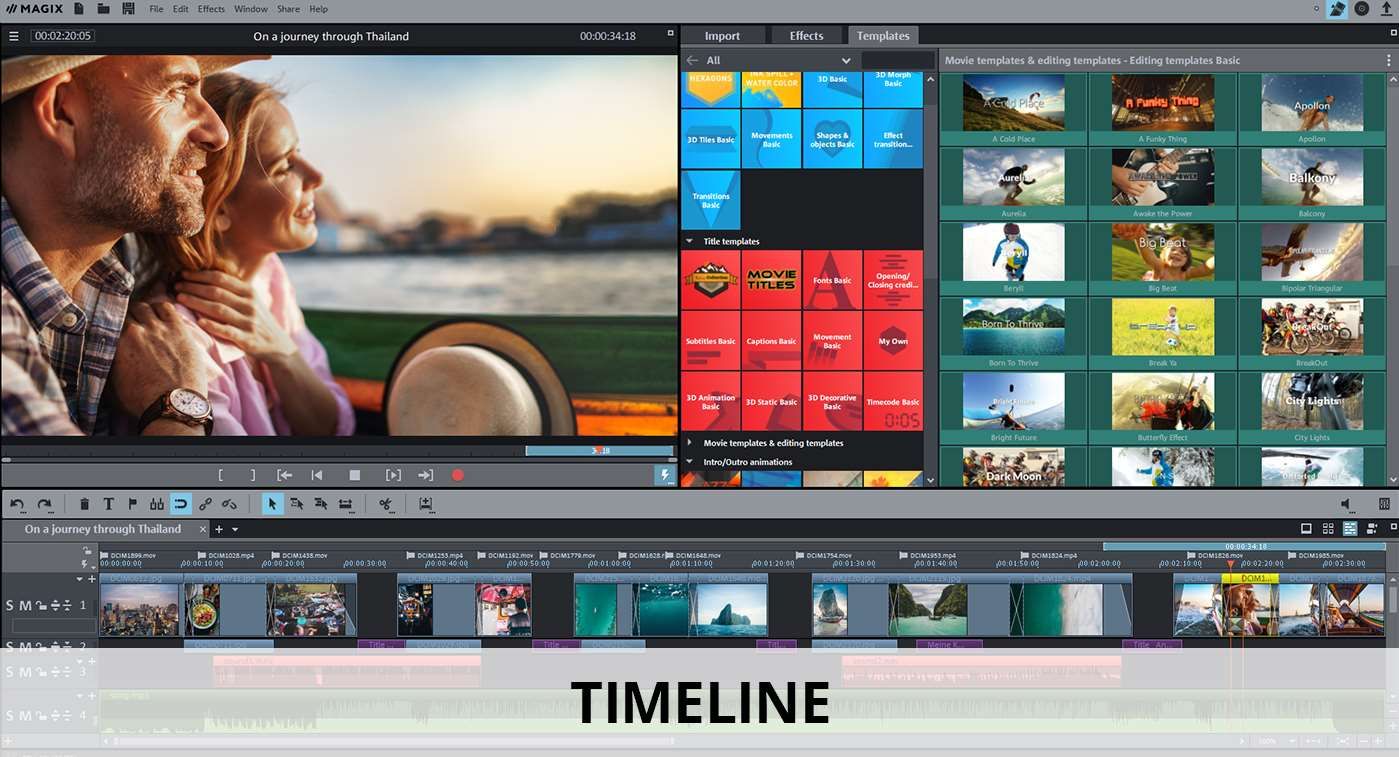 Movie edit pro plus timeline screenshot