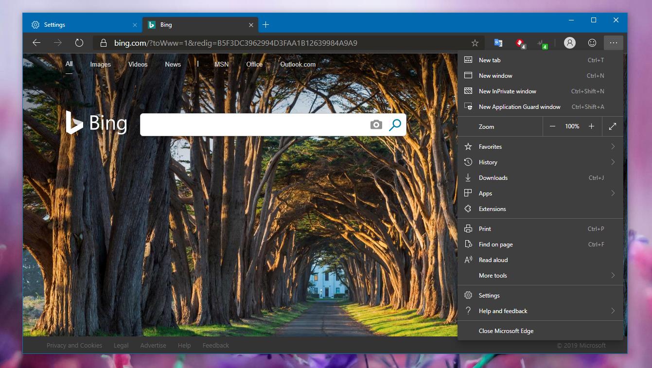 Chromium microsoft edge could become the default windows browser in 20h1 update 526705 2