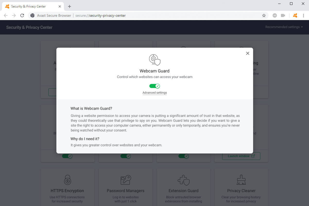 Anti webcam avast secure browser