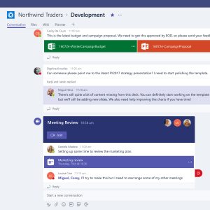 Microsoft teams content