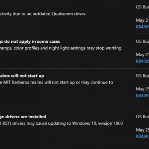 Microsoft mitigates three major windows 10 version 1903 bugs 526943 2