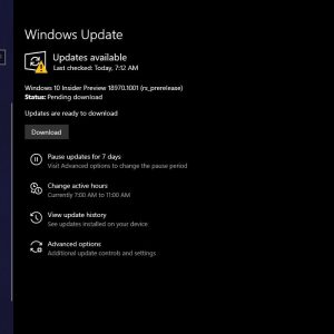 Microsoft releases windows 10 20h1 preview build 18970 527197 2
