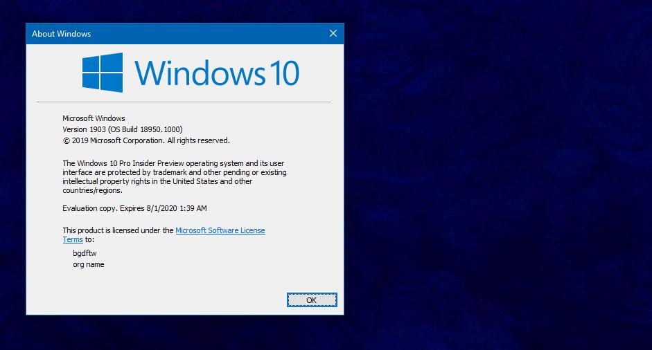 Windows 10 20h1 Build 18950 Now Available For Download 526907 2