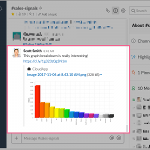 Slack cloud screenshot