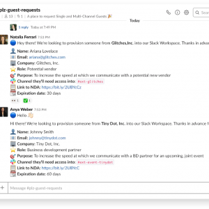 Slack dedicated channel preview