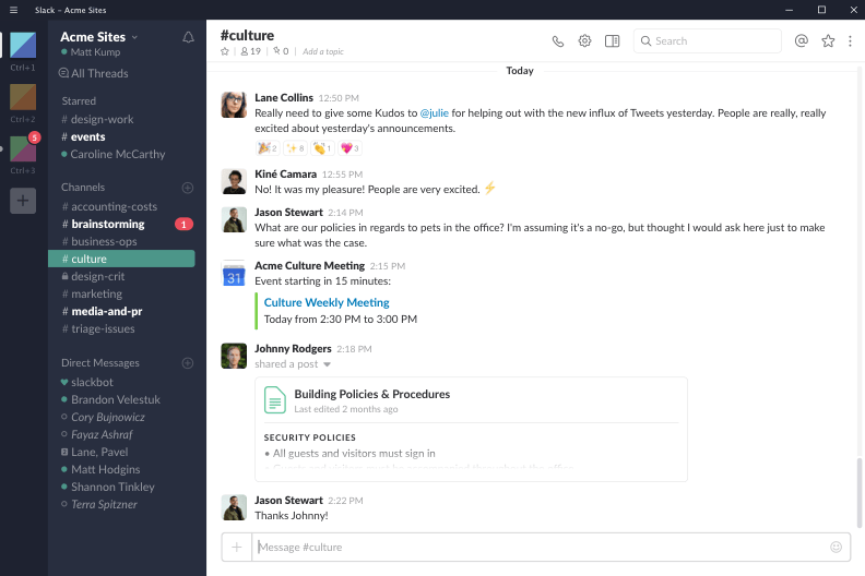 Slack screenshot on windows 10