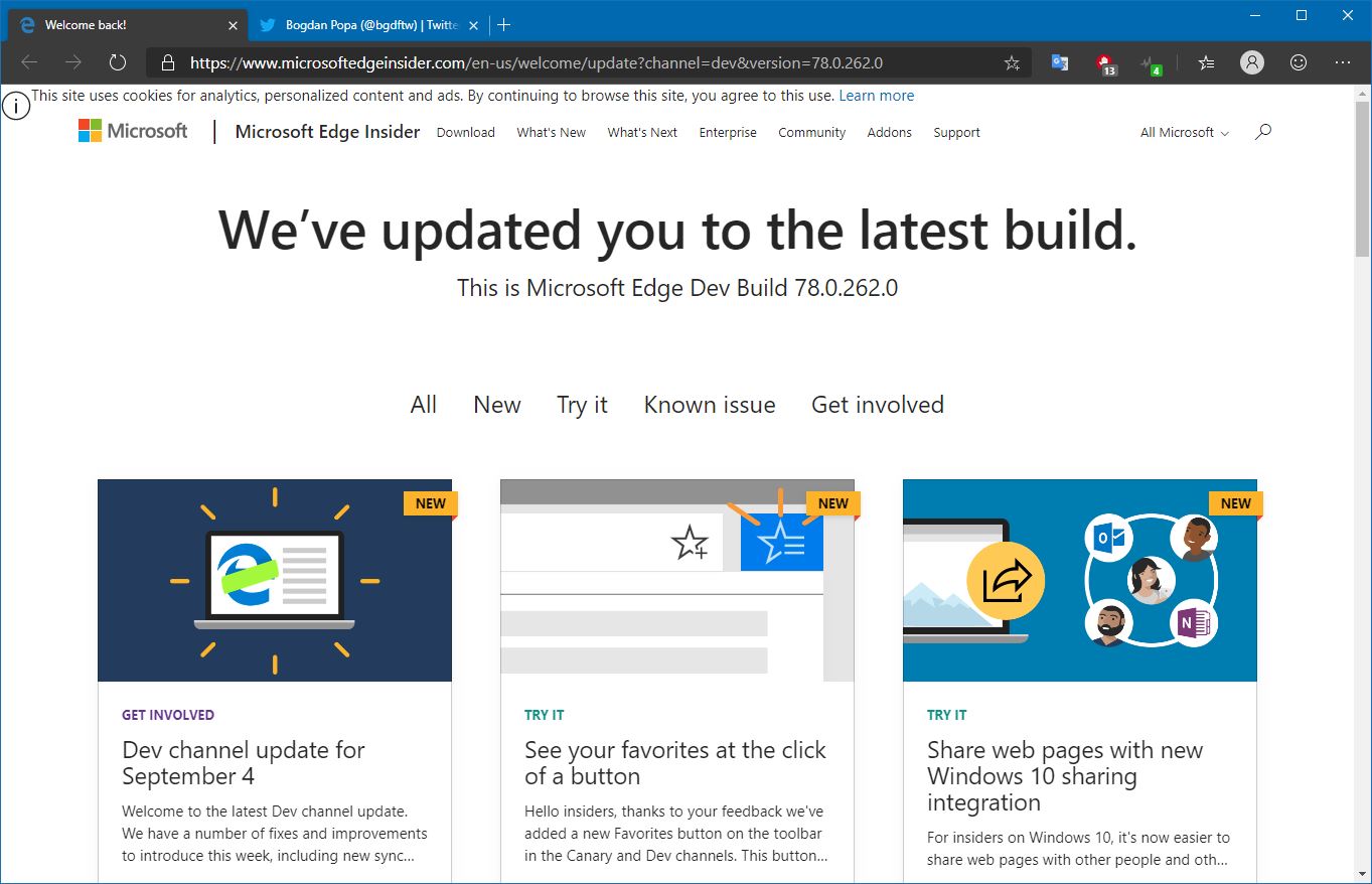 how to update microsoft edge