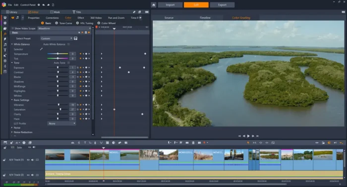 Editing colors