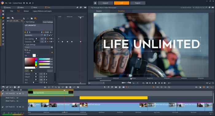 Editing text