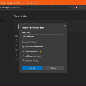 How to import mozilla firefox browsing data in chromium microsoft edge 528089 2