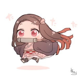 Chibi nezuko background