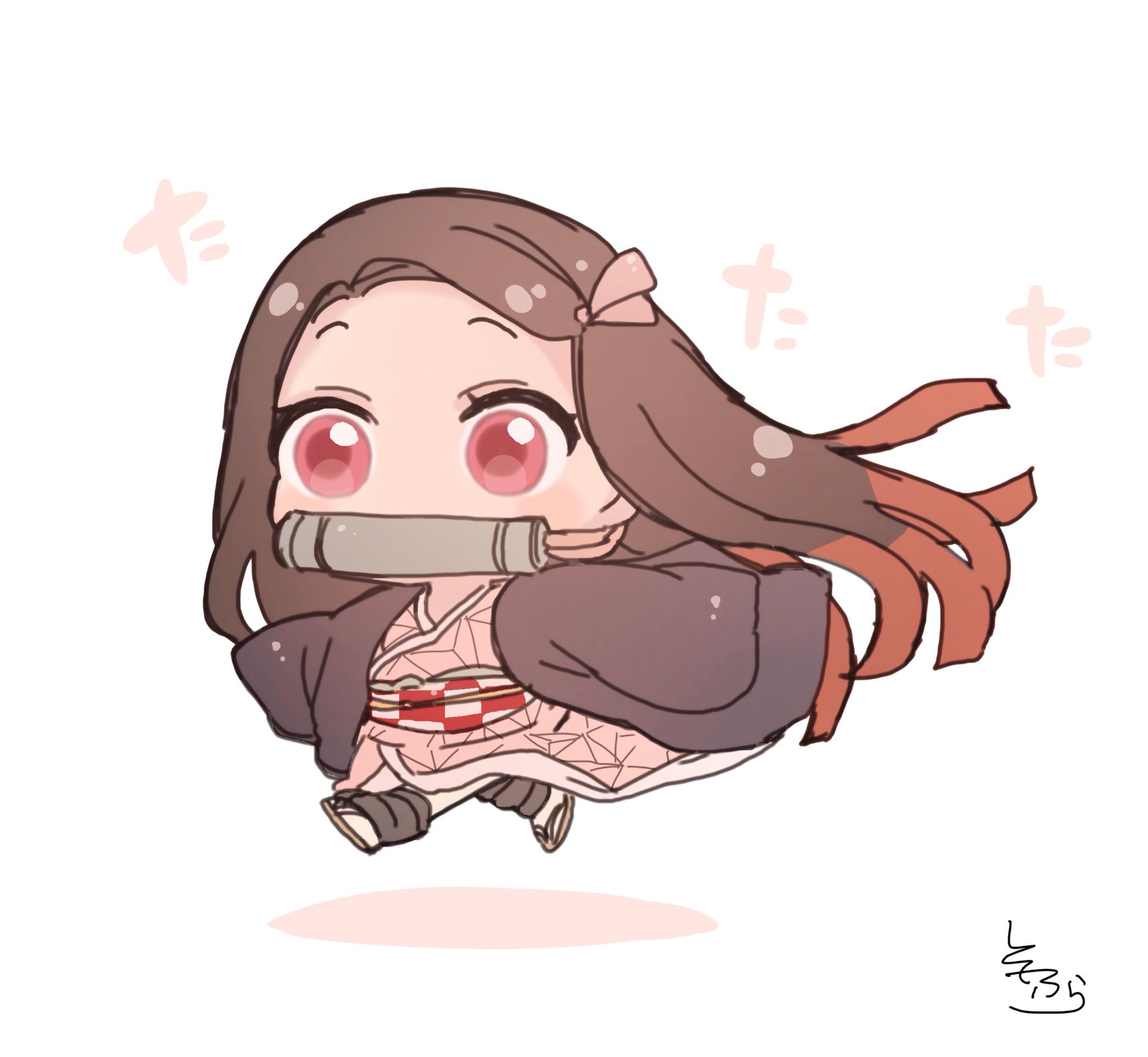 Chibi nezuko background