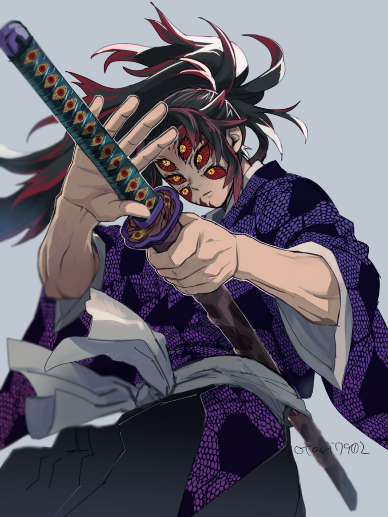 demon slayer kokushibou statue