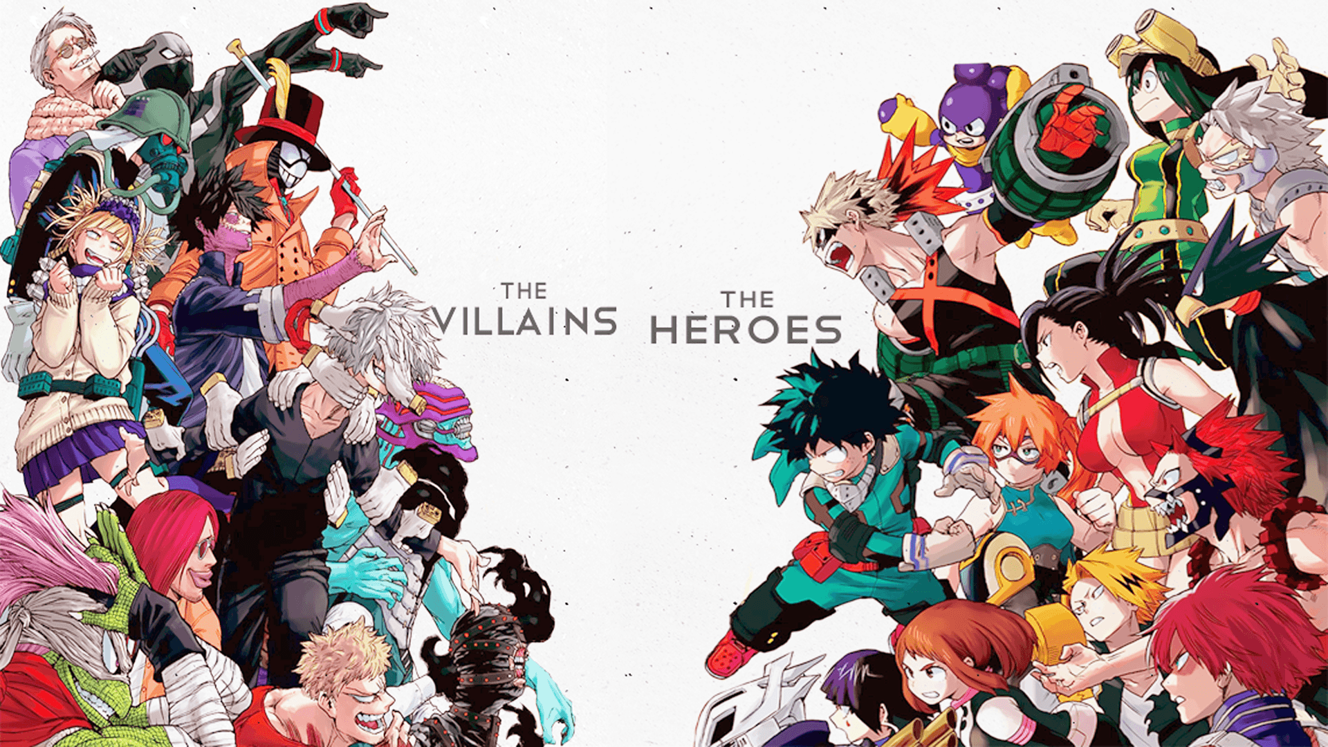 Myheroacademia heroes vs villains