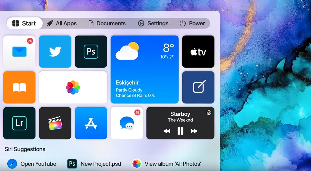 Imagining a windows 10 version created by apple video 528720 2