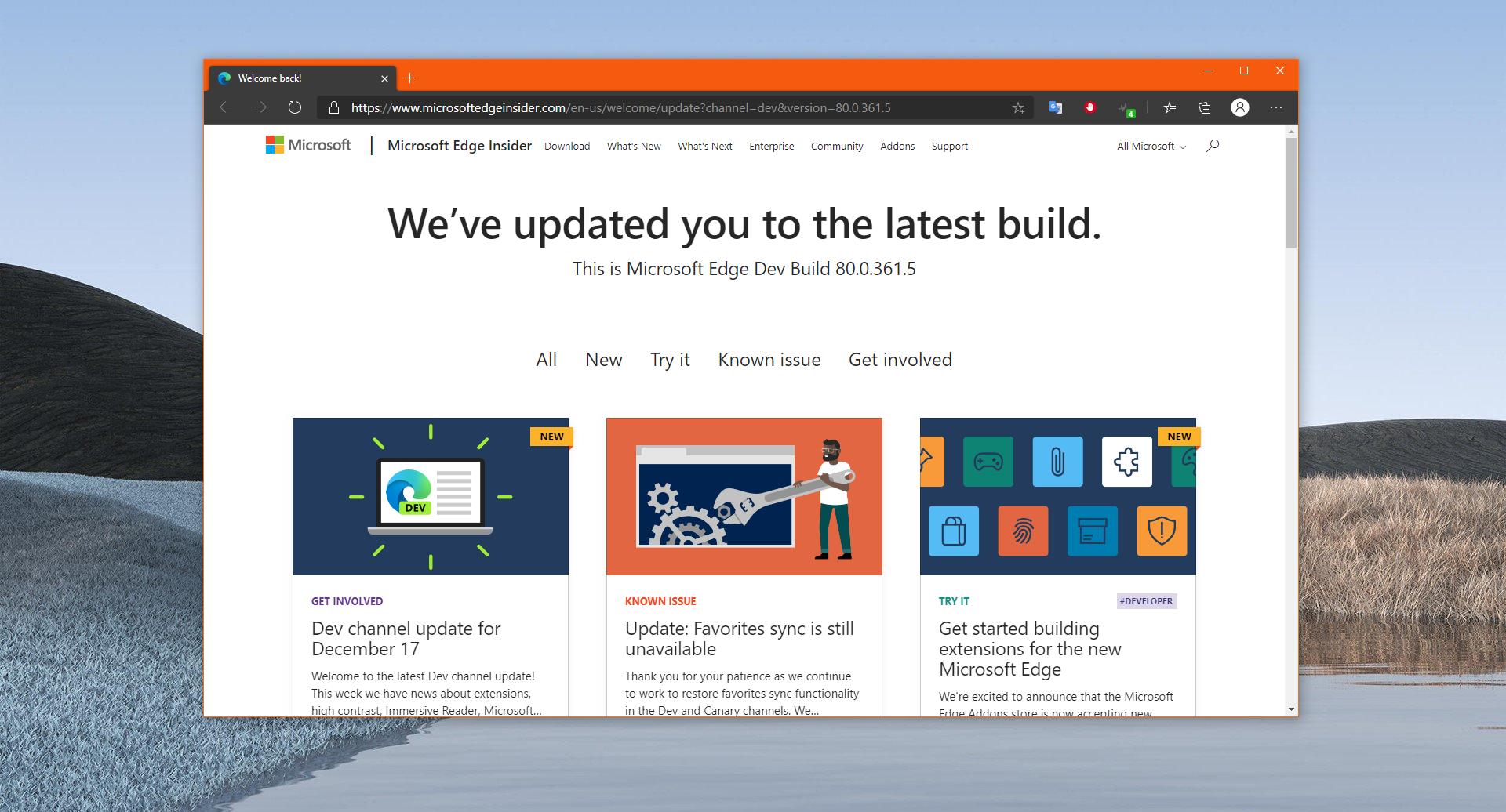 Microsoft releases new microsoft edge beta candidate 528641 2