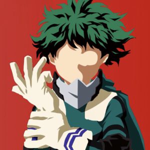 Vector iphone izuku background