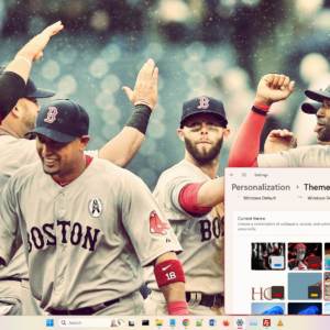 Boston redsox theme screenshot