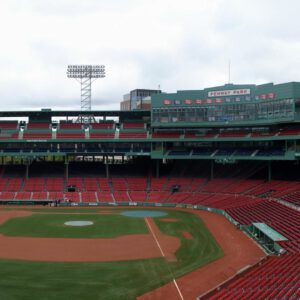 Empty fenway park stadium