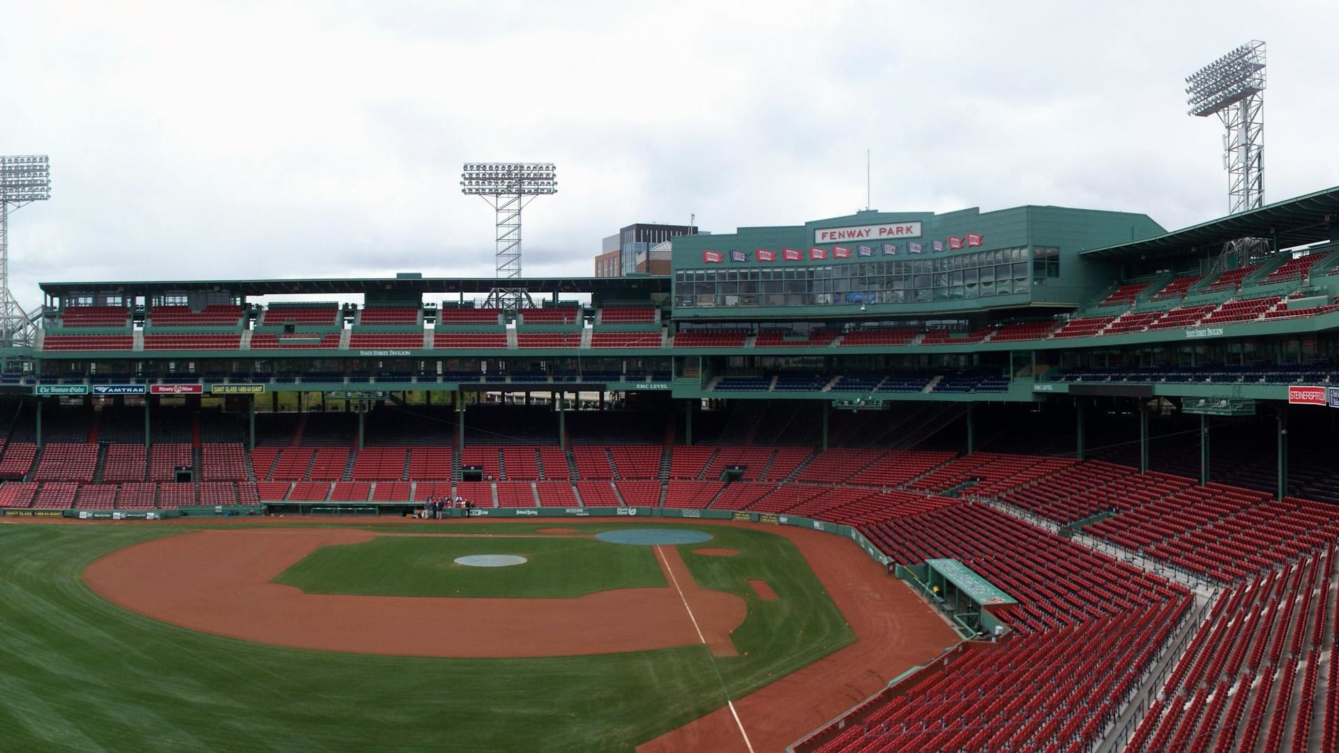 Empty fenway park stadium