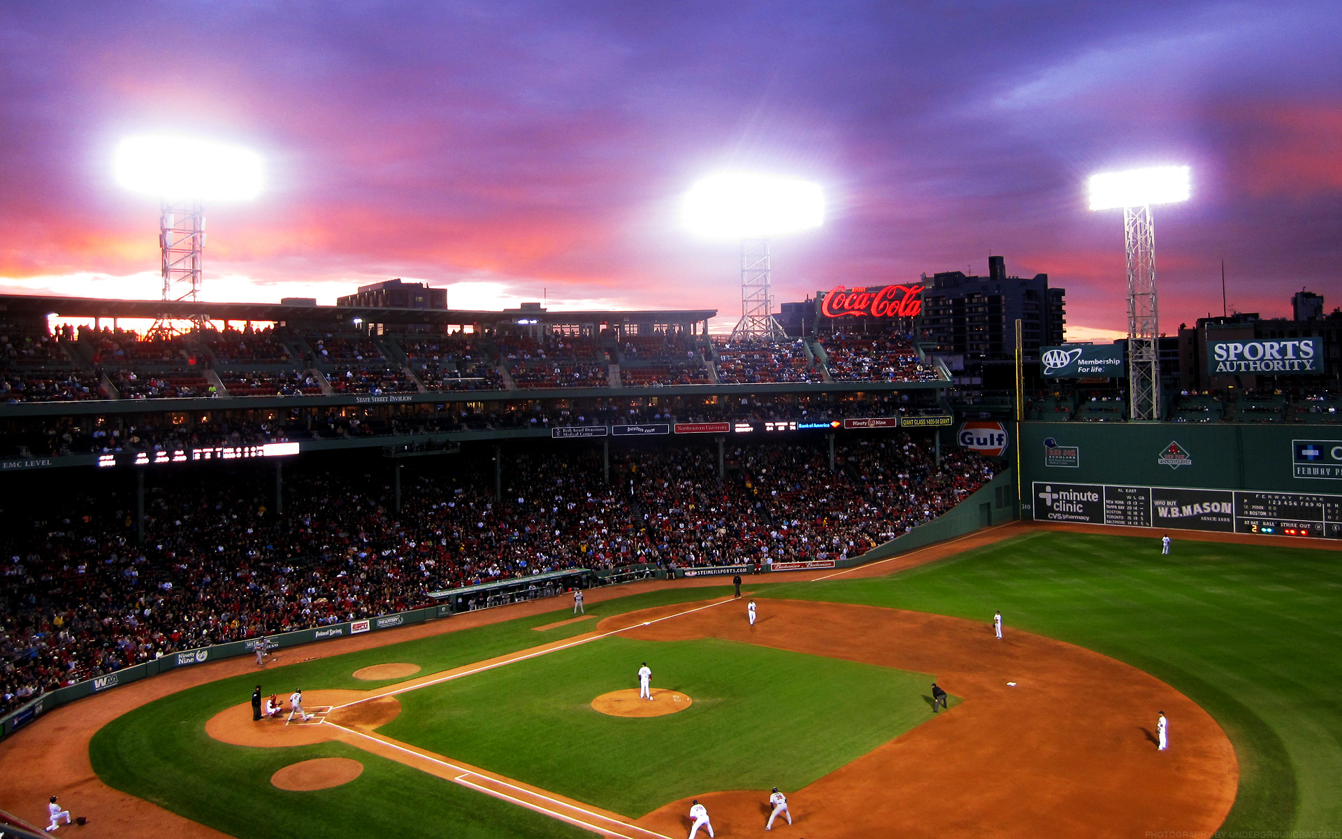Fenway park in afternoon