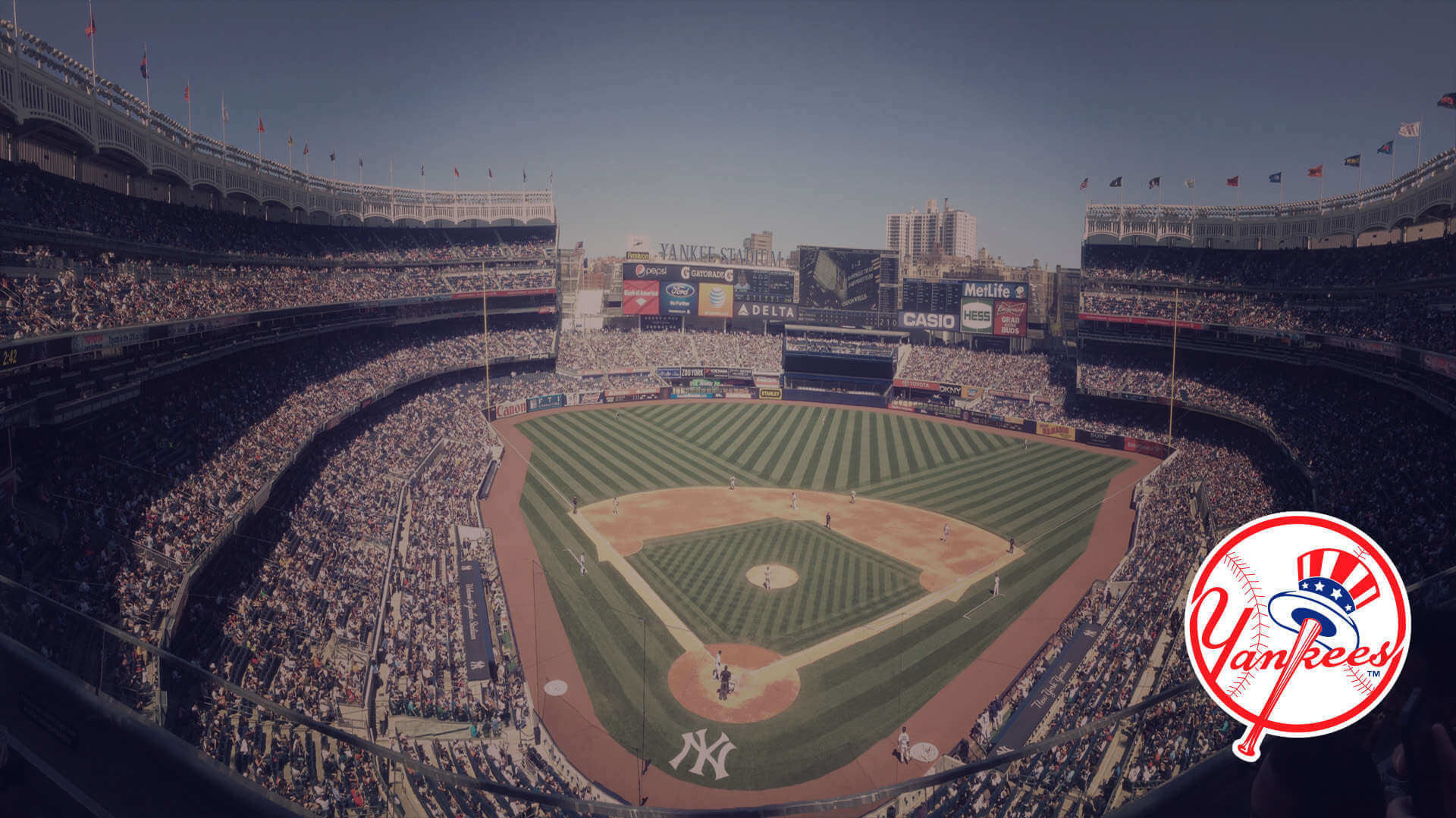 Ny yankees beautiful stadium background