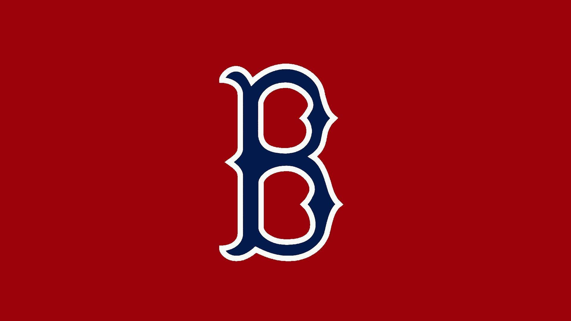 Red sox b logo with redbackground