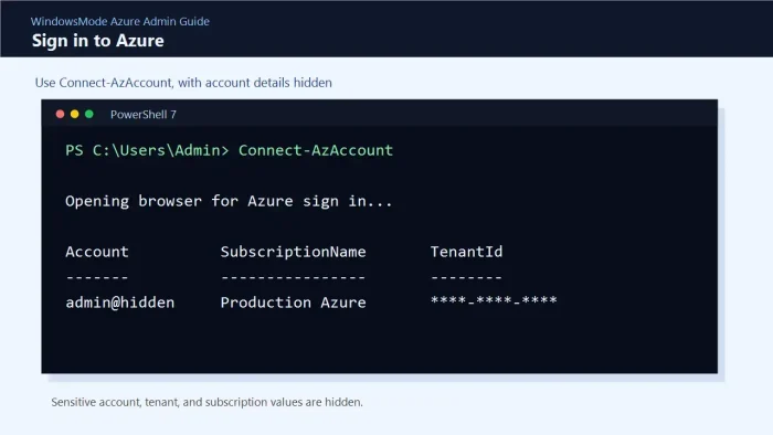 Azure powershell connect azaccount windows - Azure PowerShell on Windows: How to install and use it