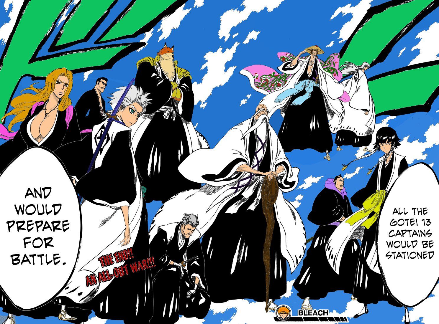 Bleach manga colored.