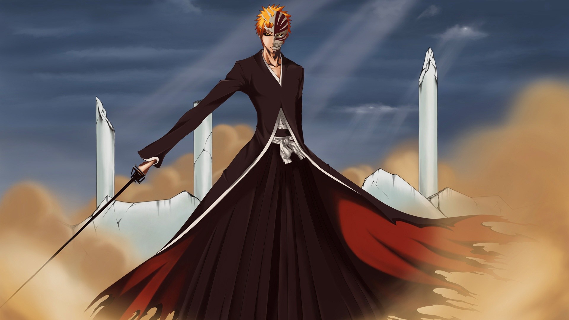 Ichigo half hollow wallpaper | Bleach Theme | Windows Mode