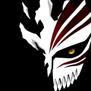 Ichigo hollow mask black background