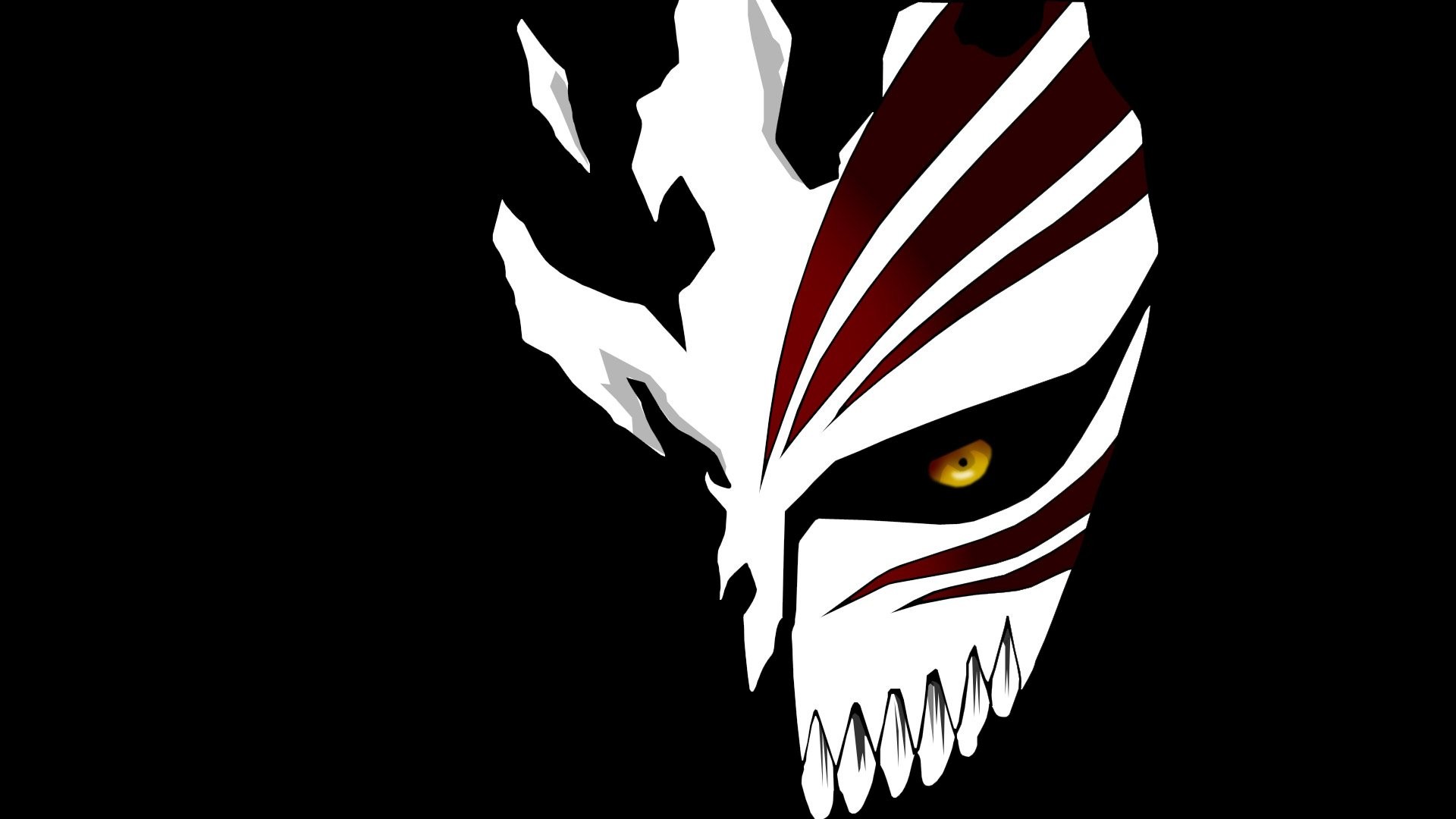 Ichigo hollow mask black background