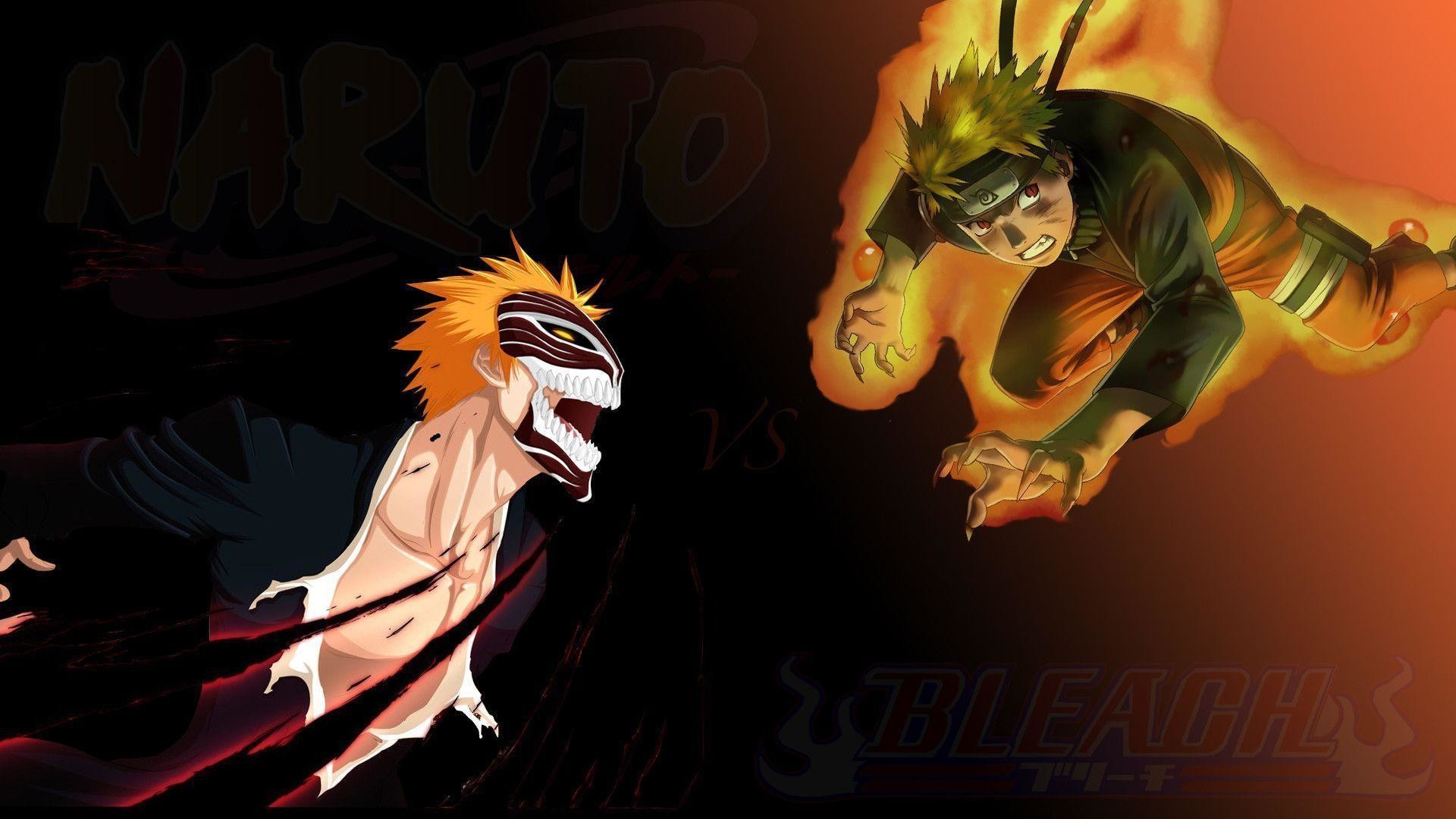 Ichigo vs naruto wallpaper