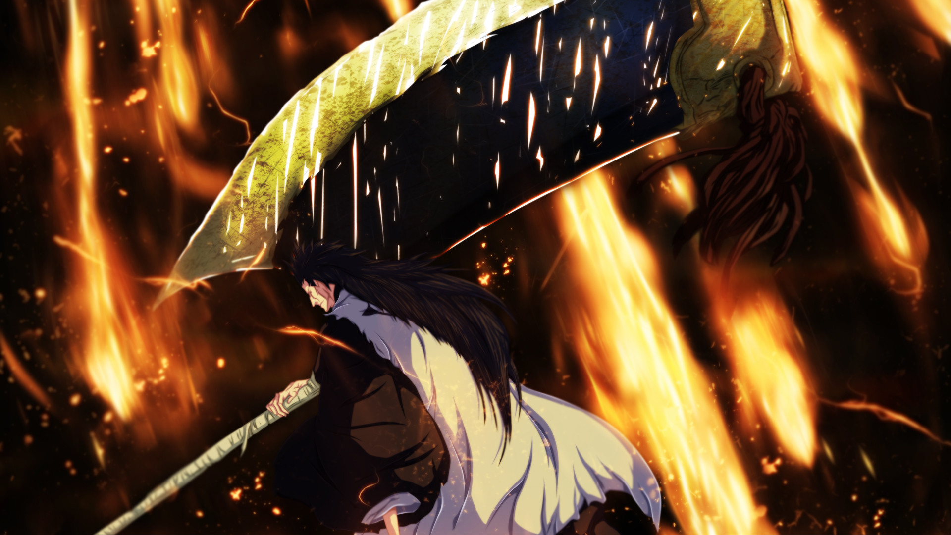 Kenpachi with huge sword