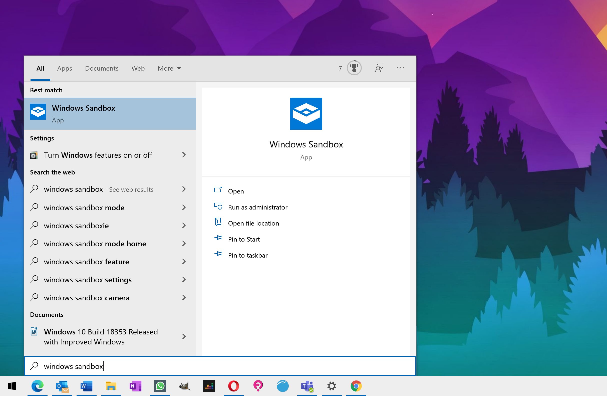 Windows 10 version 2004 windows sandbox getting a massive update 530020 2