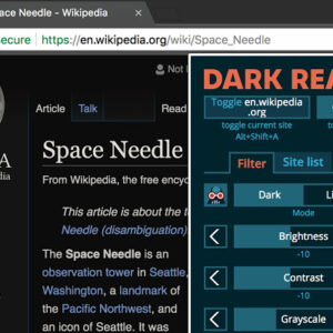 Dark reader mode